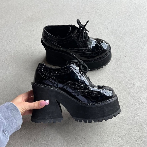 jeffrey campbell “cry_a_lot” chunky platform oxford shoes - Picture 3 of 8